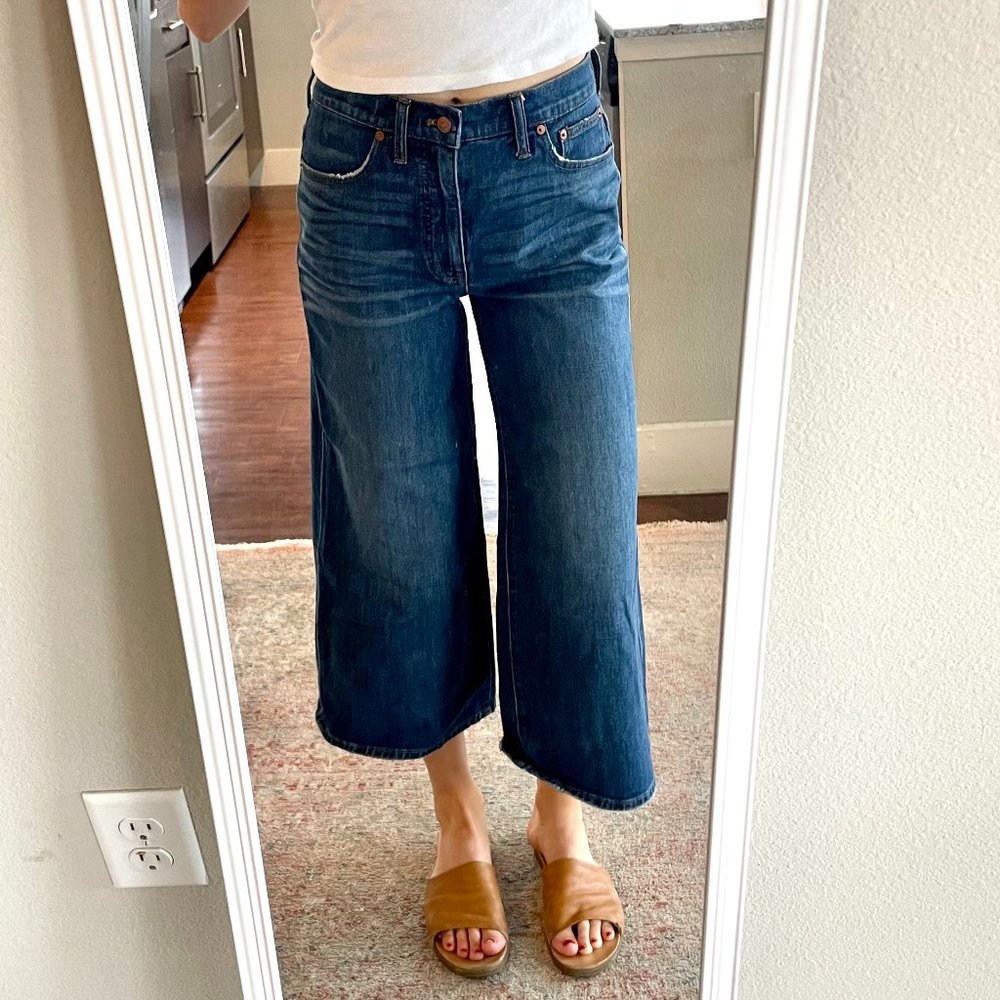 Madewell Wide Leg Cropped Jeans